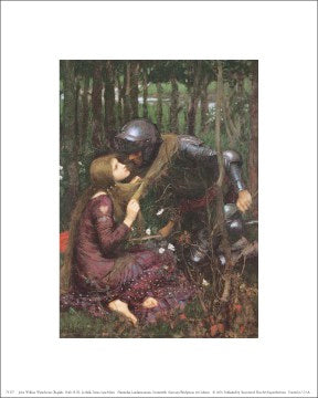 La Belle Dame Sans Merci by John William Waterhouse - 10x8 " Pre-Raphaelite Wall Art Print