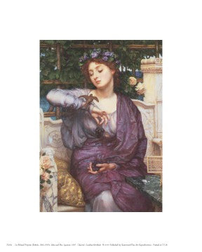 Libra and Her Sparrow, 1907 by Edward John Poynter Wall Art Décor 10 x 8 Art Print