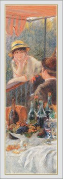 Renoir's Luncheon of the Boating Party Detail Art Print - Impressionist Wall Decor | 39.375 x 13.75
