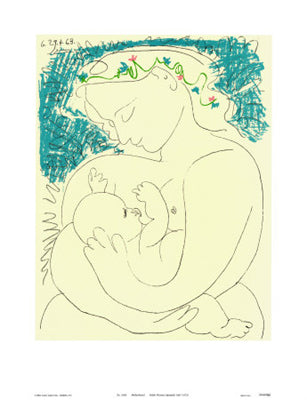 Lithograph Motherhood by Pablo Picasso Wall Art Décor 26 x 20 Art Print
