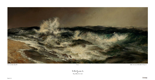 The Much Resounding Sea by Thomas Moran Wall Art Décor 20 ½ x 39 ¾ Art Print
