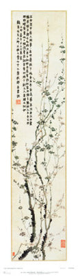 Plum Blossoms by Chin Nung Wall Art Décor 35 1/4 x 10 Art Print