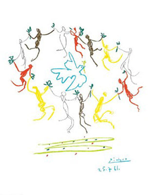 La Ronde by Pablo Picasso Wall Art Décor 26 x 20 Art Print