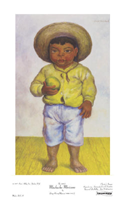Muchacho Mexicano by Diego Rivera Wall Art Décor 16 x 10 Art Print