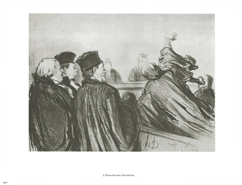 A Demosthenian Peroration by Honoré Daumier Wall Art Décor 10 x 13 Art Print