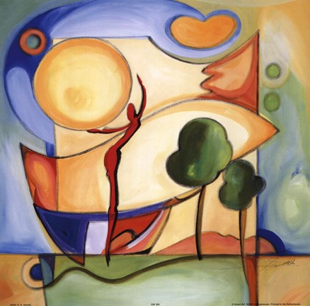 Fun in the Sun #1 by Alfred Gockel Wall Art Décor 27 ½ x 27 ½ Art Print