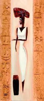 Nubile Nubian I by Alfred Gockel Wall Art Décor 27 1/2 x 12 Art Print