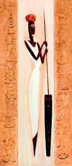 Nubile Nubian II by Alfred Gockel Wall Art Décor 27 1/2 x 12 Art Print