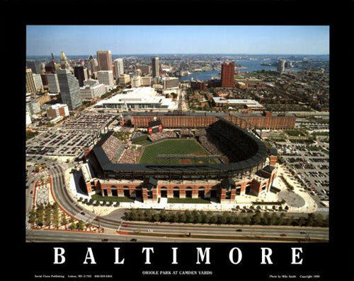 Baltimore, Maryland - Camden Yards by Mike Smith Wall Art Décor 22 x 28 Art Print