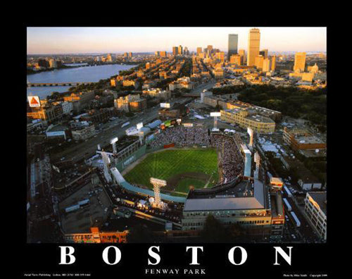 Boston, Massachusetts - Fenway Park by Mike Smith Wall Art Décor 22 x 28 Art Print