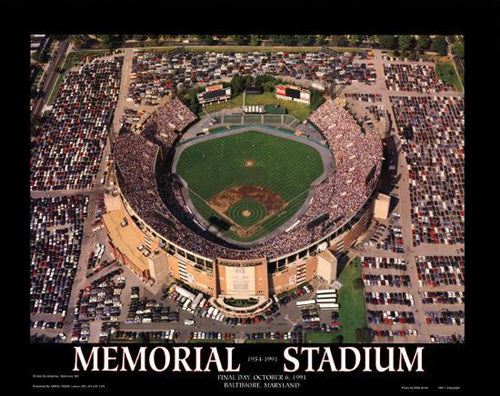 Memorial Stadium, 1st Ravens Game - Baltimore, Maryland by Mike Smith - Iconic Football Wall Art for Home & Office