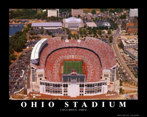Ohio Stadium Renovated - OSU, Columbus by Mike Smith Wall Art Décor 22 x 28 Art Print