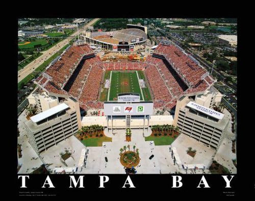 Tampa Bay, Florida - Raymond James Stadium by Mike Smith Wall Art Décor 22 x 28 Art Print