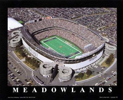 Meadowlands - NY Jets at Giants Stadium, East Rutherford, NJ by Brad Geller Wall Art Décor 22 x 28 Art Print