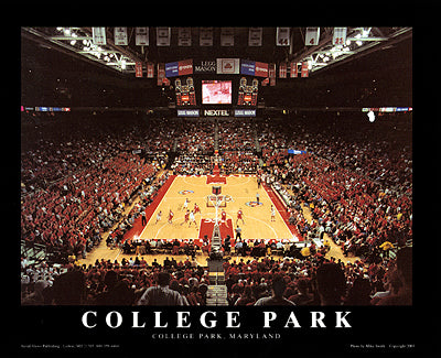 College Park, Maryland - Comcast Center, 2003 by Mike Smith Wall Art Décor 22 x 28 Art Print
