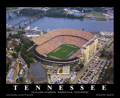 Neyland Stadium - Knoxville, Tennessee by Brad Geller Wall Art Décor 22 x 28 Art Print