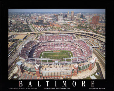 Baltimore, Maryland - Ravens Stadium by Mike Smith Wall Art Décor 8 x 10 Art Print