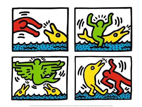 Pop Shop V by Keith Haring Wall Art Décor 11 7/8 x 15 3/4 Art Print