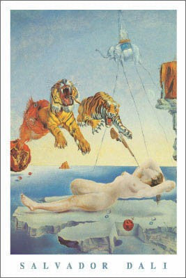Dream Caused by a Bee Flight by Salvador Dali Wall Art Décor 36 x 24 Art Print