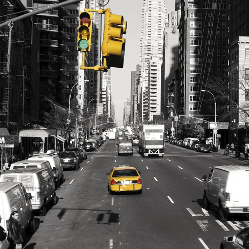 Midtown, New York by Dominique Obadia Wall Art Décor 11 7/8 x 11 17/8 Art Print