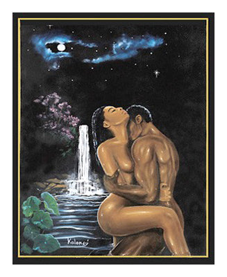 Moonlight Love by Kolongi Brathwaite Wall Art Décor 22 x 18 Art Print