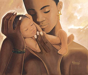 Mother’s Love by Kolongi Brathwaite Wall Art Décor 24 x 30 Art Print