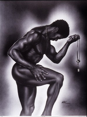 Lock and Key Male by WAK – Kevin A. Williams Wall Art Décor 32 x 24 Art Print