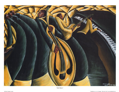 Ohio Players by Kerream Jones Wall Art Décor 7 3/4 x 10 Art Print