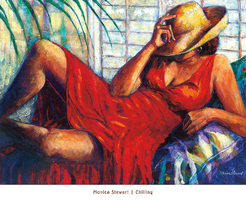 Chilling by Monica Stewart Wall Art Décor 26 x 32 Art Print