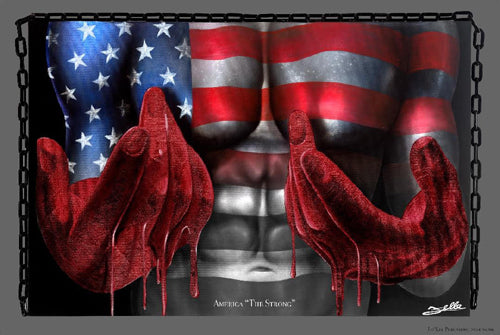 America “The Strong” by Felle Wall Art Décor 24 x 36 Art Print