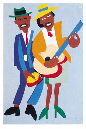 Blind Singer by William H. Johnson Wall Art Décor 17 ¾ x 12 Art Print