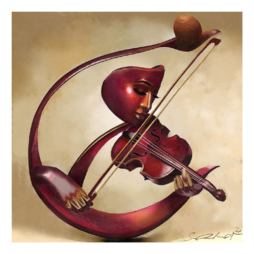 Ethereal Strings by Salaam Muhammad Wall Art Décor 22 x 22 Art Print