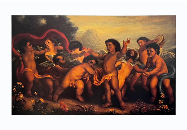 Multi-Cultural Cherubs by Tim Ashkar Wall Art Décor 19 x 27 ¼ Art Print