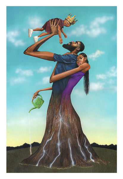 Growth Family by Manasseh Johnson Sr. Wall Art Décor 29 x 20 Art Print