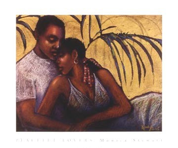 Peaceful Lovers by Monica Stewart Wall Art Décor 20 x 24 Art Print