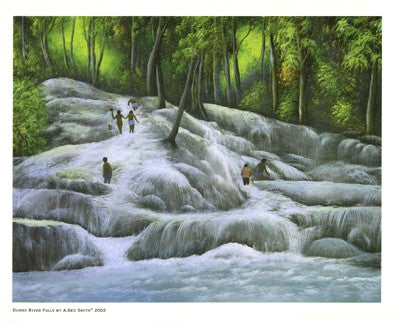 Dunns River Falls by Geo Smith Wall Art Décor 24 x 32 Art Print