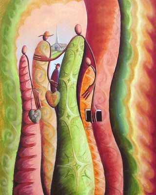 Psalm 122:1 by Okaybabs Wall Art Décor 30 1/2 x 23 Art Print