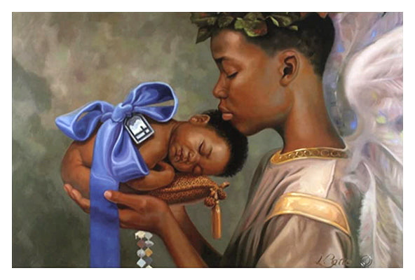 Heaven Sent Boy by Henry Lee Battle Wall Art Décor 24 x 36 Art Print
