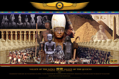Valley of the Kings and Valley of the Queens Official Cinematic Image by Anthony Whitaker for KMT Enterprises LLC Wall Art Décor 24 x 36 Art Print