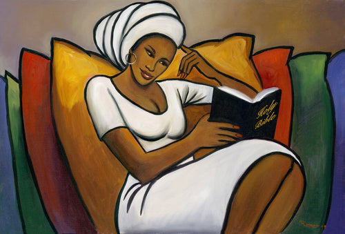 Afternoon Reader by Romeo Wall Art Décor 24 x 26 Art Print