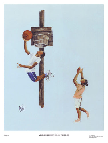 A Future President and His First Lady by Annie Lee Wall Art Décor 17 x 13 Art Print