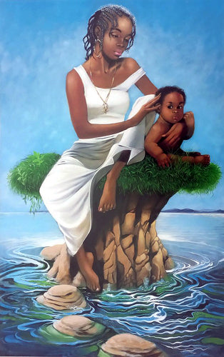 Island Mother by Henry C. Porter Wall Art Décor 13 ½ x 9 Art Print