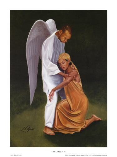 He Lifted Me by Henry Lee Battle Wall Art Décor 16 x 12 Art Print