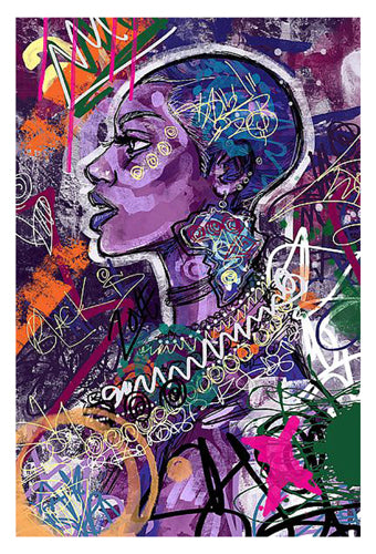 Black Is Love by Justin Copeland Wall Art Décor 32 x 21 ¾ Art Print