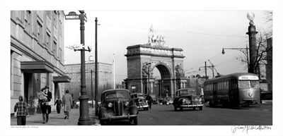 Park Slope, Brooklyn, New York, 1948 by Merlis Collection Wall Art Décor 13 x 27 Art Print
