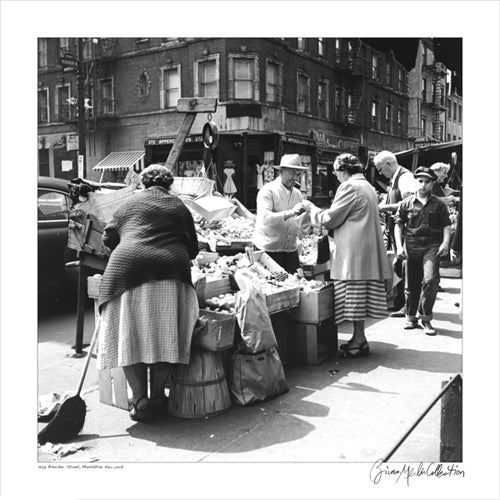Bleecker Street, Manhattan, 1956 by Merlis Collection Wall Art Décor 20 x 20 Art Print