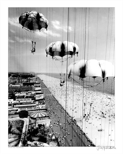 Parachute Jump, Coney Island, 1958 by Merlis Collection Wall Art Décor 14 x 11 Art Print