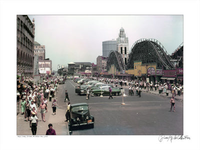 Coney Island, Brooklyn, New York, 1950 by Merlis Collection Wall Art Décor 11 x 14 Art Print