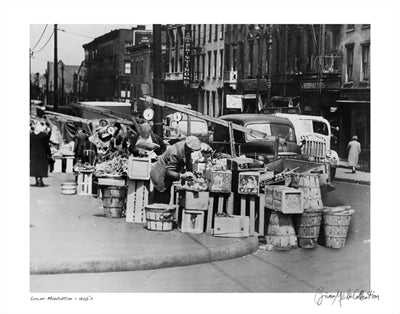 Lower Manhattan, 1940's by Merlis Collection Wall Art Décor 11 x 14 Art Print