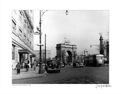Grand Army Plaza, Brooklyn, 1948 by Merlis Collection Wall Art Décor 11 x 14 Art Print